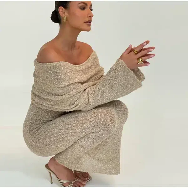 Robe longue épaules dénudées élégante : Nanou – Image 6