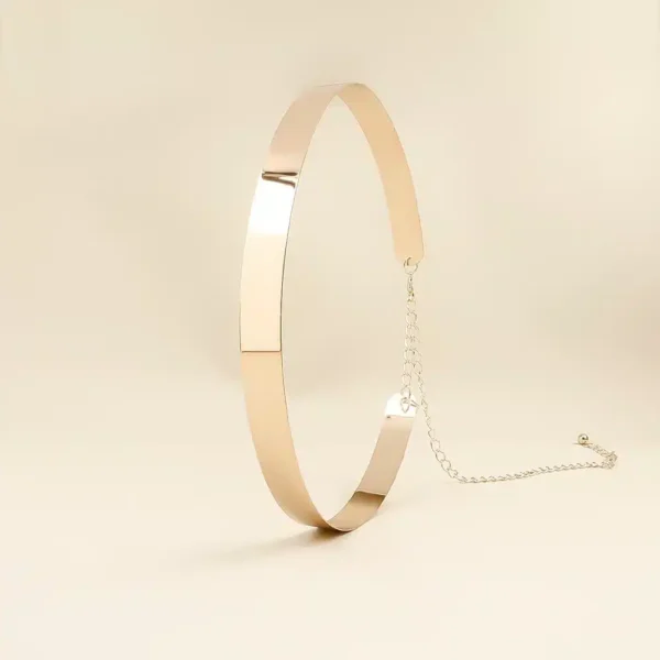 Ceinture dorée pour robe élégante : Camélia – Image 8