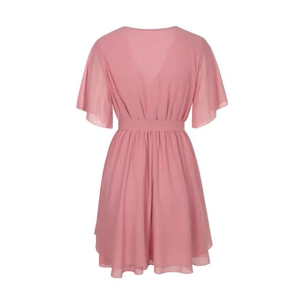 Robe blazer rose poudre élégante : Pénélope – Image 4