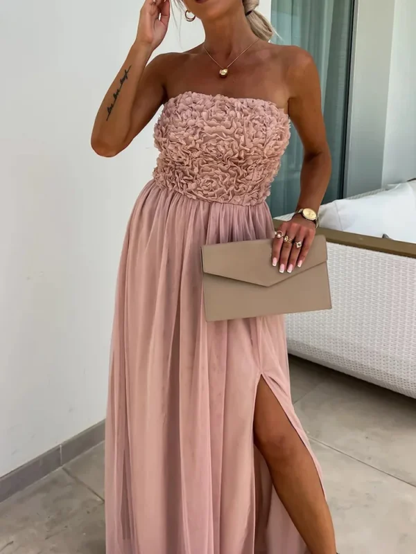 Robe tulle rose poudré femme : Maya – Image 4