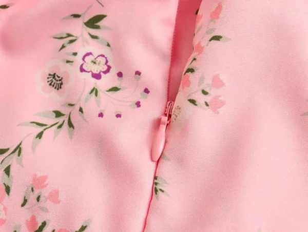 Robe champêtre rose poudré élégante : Nora – Image 7