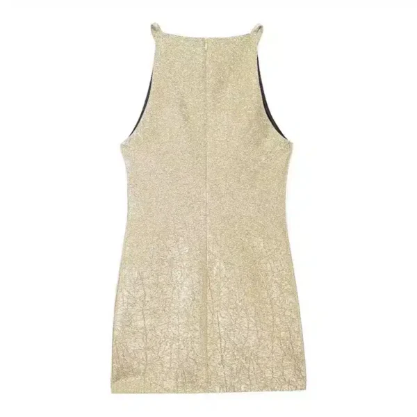 Robe dorée Noël élégante et scintillante : Étoile – Image 5