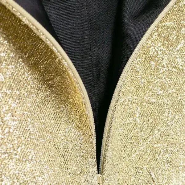 Robe dorée Noël élégante et scintillante : Étoile – Image 6