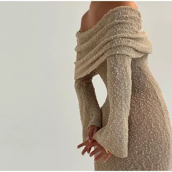 Robe longue épaules dénudées élégante : Nanou – Image 7