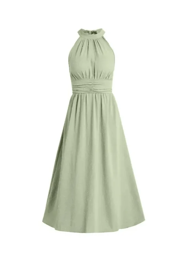 Robe empire vert d’eau sans manche élégante : Élodie – Image 6