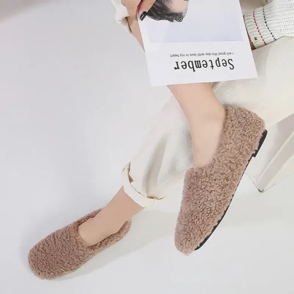 Ballerine moumoute confortable pour l'hiver : Chloé