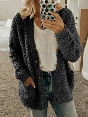 Cardigan moumoute chaud et confortable : Flocon