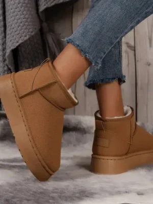 Bottines femme moumoute pour hiver : Eliane
