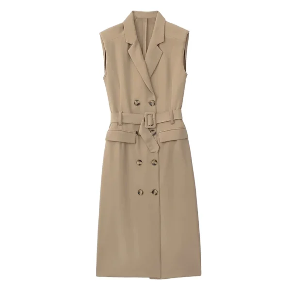 Robe tailleur sans manche élégante : Clara – Image 7