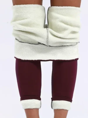 Legging femme hiver ultra-confort avec doublure polaire : Cozy
