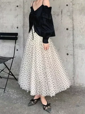 Jupe tulle pois élégante et féminine : Amélie