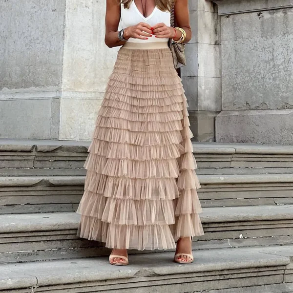 Jupe tulle grande taille élégante : Celeste – Image 2
