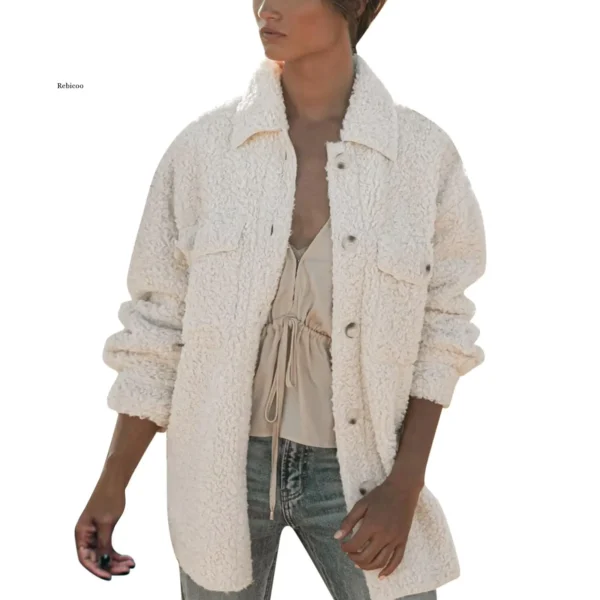 Surchemise moumoute ultra cosy : Livia – Image 3
