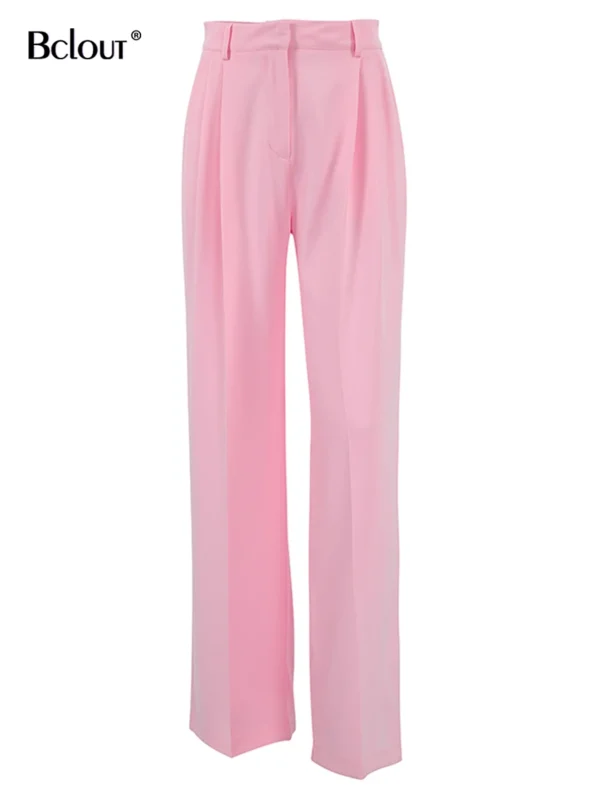 Pantalon palazzo rose chic et moderne : Élise – Image 4