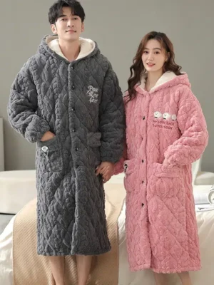 Peignoir moumoute doux et chaud : Cocon