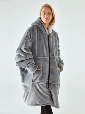 Sweat plaid moumoute confortable et tendance : Cosy