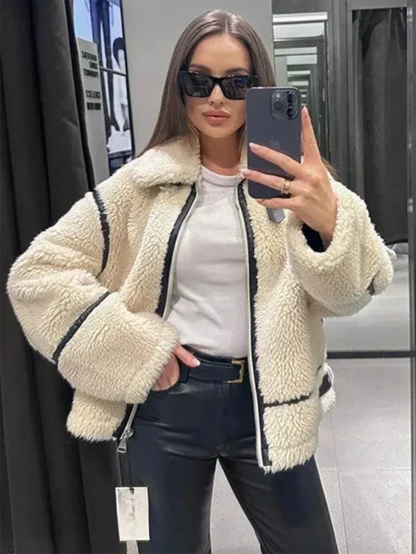 Veste moumoute oversize en coupe ample : Aurora