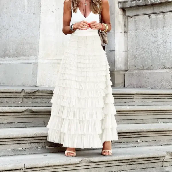 Jupe tulle grande taille élégante : Celeste – Image 3