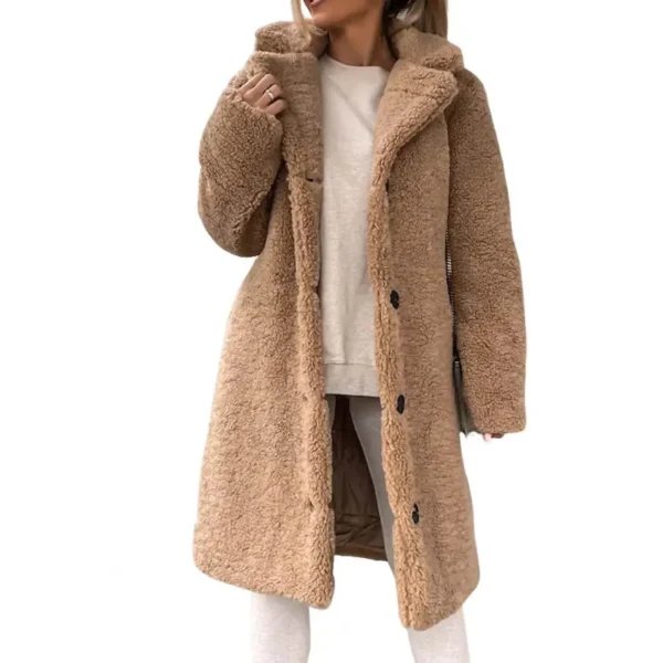 Veste longue moumoute chaude et élégante : Harmonie – Image 7