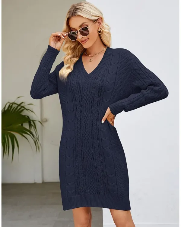 Robe pull jacquard élégante : Mélina – Image 10
