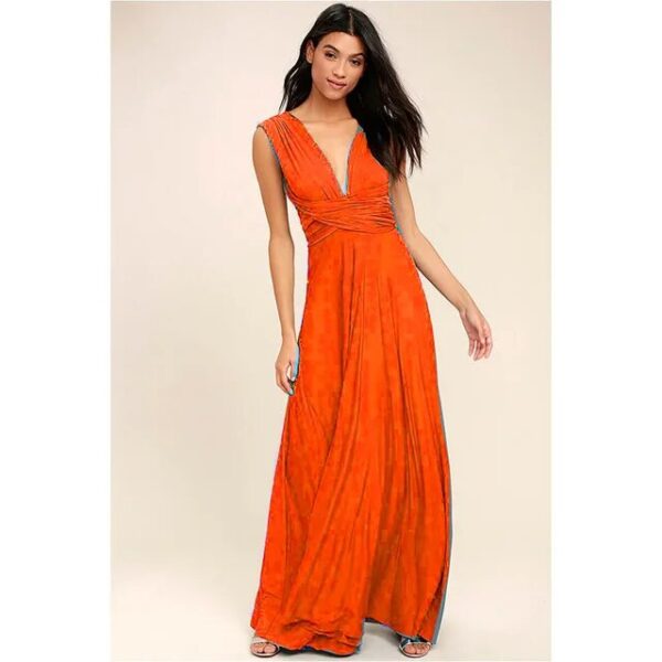 Robe multiposition terracotta convertible : Camille