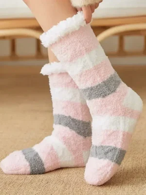 Chaussette fourrée chaude en fourrure douce : Alpina