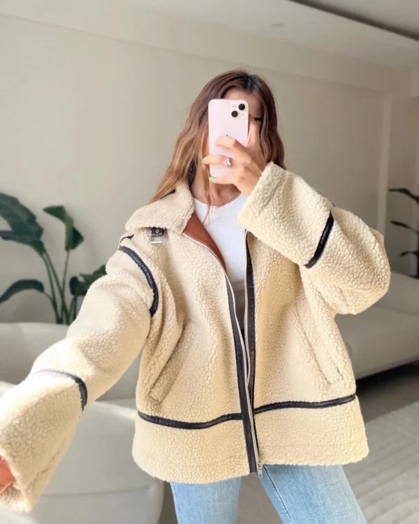Veste moumoute oversize en coupe ample : Aurora – Image 8