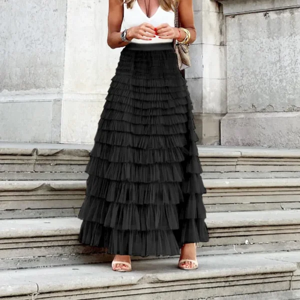Jupe tulle grande taille élégante : Celeste – Image 5