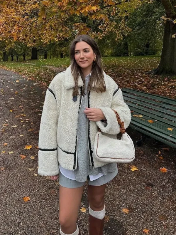 Veste moumoute oversize en coupe ample : Aurora – Image 3