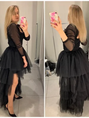 Jupe tulle asymétrique élégante : Cléa