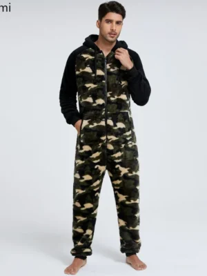 Grenouillère polaire homme au motif camouflage : Orion