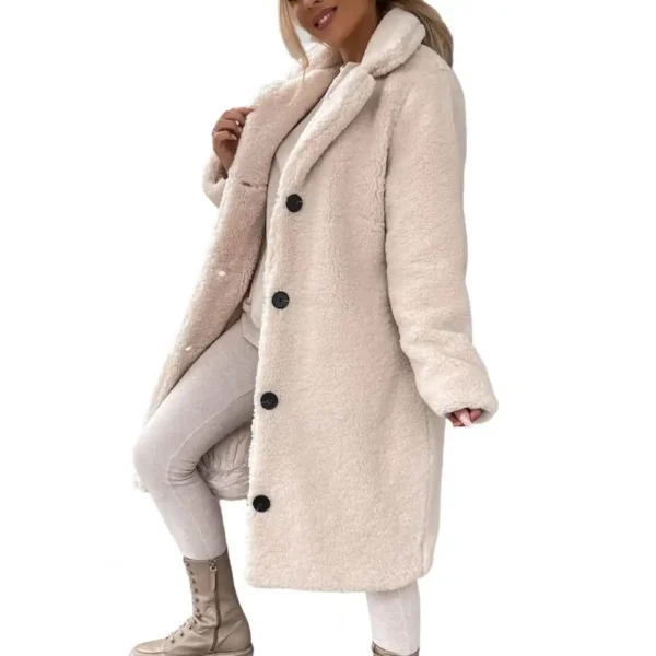 Veste longue moumoute chaude et élégante : Harmonie – Image 8