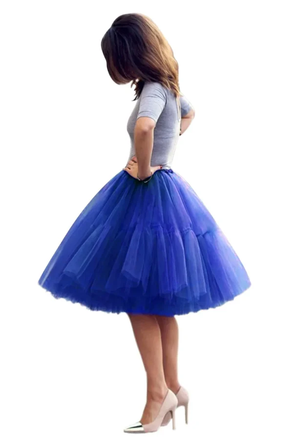 Jupe maxi froufrou élégante en tulle : Celeste – Image 3