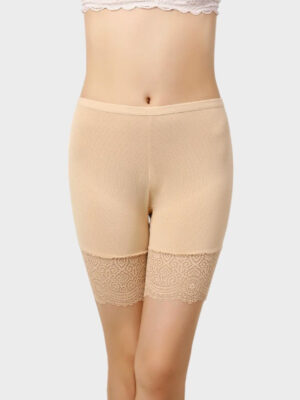 Short invisible en dentelle anti-frottement pour robes