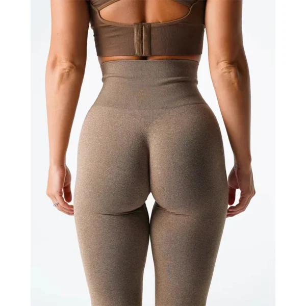 Leggings en spandex sans couture élastiques pour le fitness et crossfit sexy - confort et légèreté pour femme – Image 20