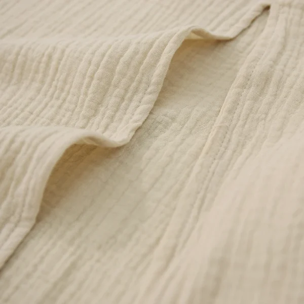 Robe en gaz de coton sans manches fendue sur les côtés, élégante et confortable pour l'été – Image 6