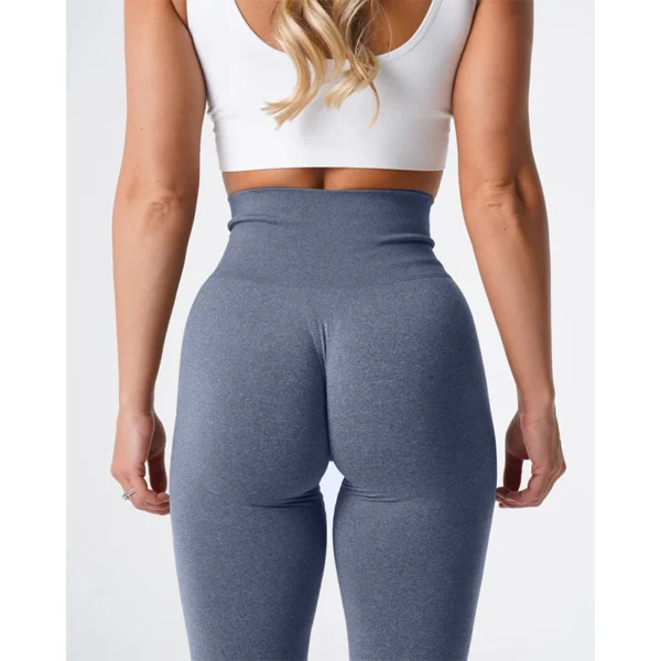 Leggings en spandex sans couture élastiques pour le fitness et crossfit sexy - confort et légèreté pour femme – Image 23