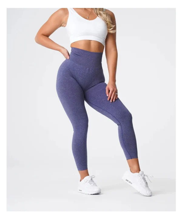 Leggings en spandex sans couture élastiques pour le fitness et crossfit sexy - confort et légèreté pour femme – Image 36
