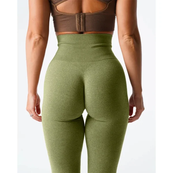 Leggings en spandex sans couture élastiques pour le fitness et crossfit sexy - confort et légèreté pour femme – Image 34