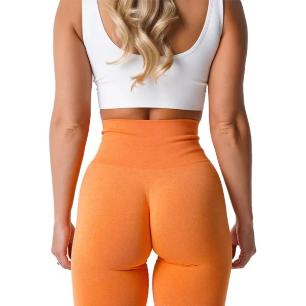 Leggings en spandex sans couture élastiques pour le fitness et crossfit sexy - confort et légèreté pour femme – Image 18