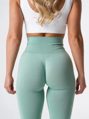 Leggings en spandex sans couture élastiques pour le fitness et crossfit sexy - confort et légèreté pour femme