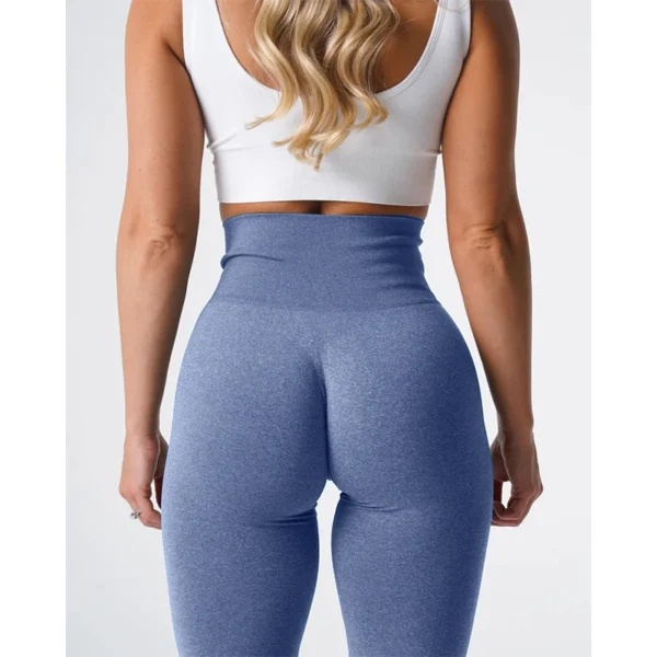 Leggings en spandex sans couture élastiques pour le fitness et crossfit sexy - confort et légèreté pour femme – Image 9