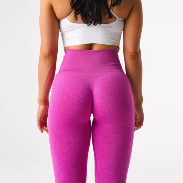 Leggings en spandex sans couture élastiques pour le fitness et crossfit sexy - confort et légèreté pour femme – Image 7