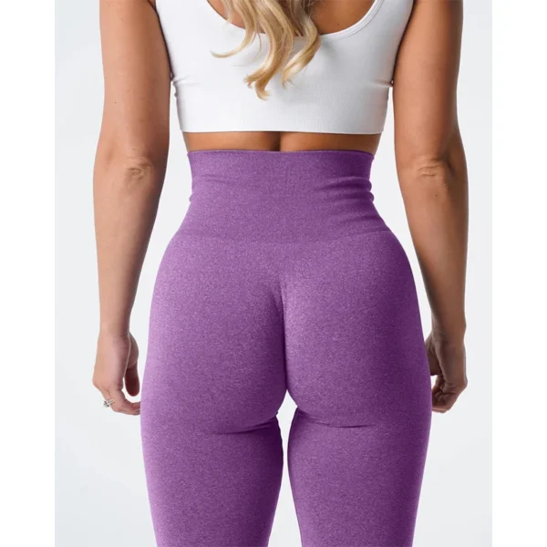 Leggings en spandex sans couture élastiques pour le fitness et crossfit sexy - confort et légèreté pour femme – Image 15