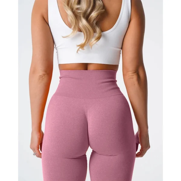 Leggings en spandex sans couture élastiques pour le fitness et crossfit sexy - confort et légèreté pour femme – Image 29
