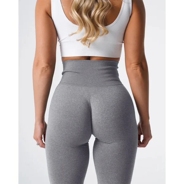 Leggings en spandex sans couture élastiques pour le fitness et crossfit sexy - confort et légèreté pour femme – Image 27