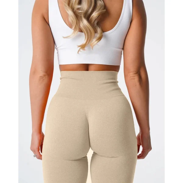 Leggings en spandex sans couture élastiques pour le fitness et crossfit sexy - confort et légèreté pour femme – Image 30