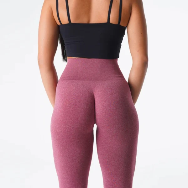 Leggings en spandex sans couture élastiques pour le fitness et crossfit sexy - confort et légèreté pour femme – Image 19