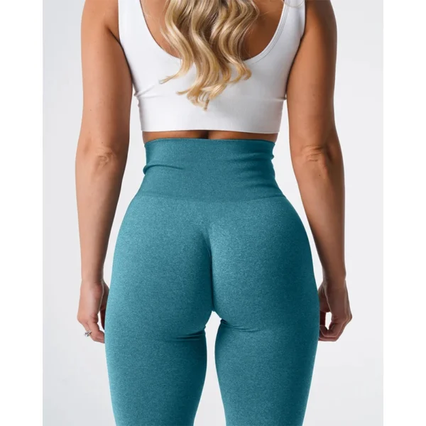 Leggings en spandex sans couture élastiques pour le fitness et crossfit sexy - confort et légèreté pour femme – Image 21