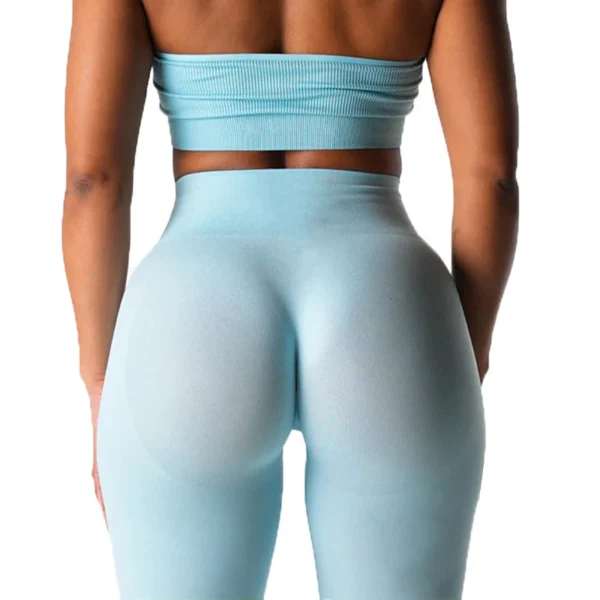 Leggings en spandex sans couture élastiques pour le fitness et crossfit sexy - confort et légèreté pour femme – Image 26